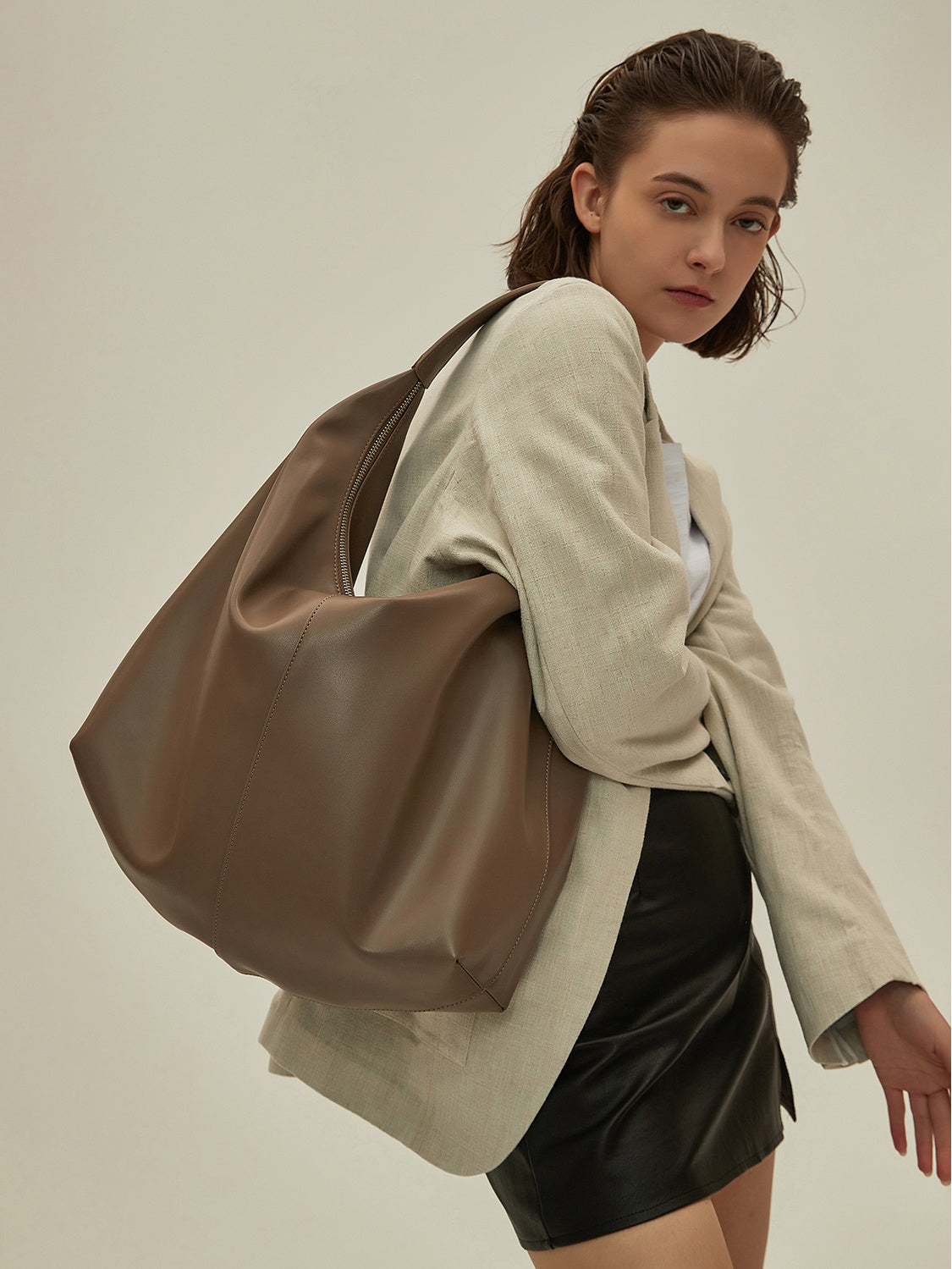 Sac fourre-tout à fermeture éclair de grande capacité automne et hiver