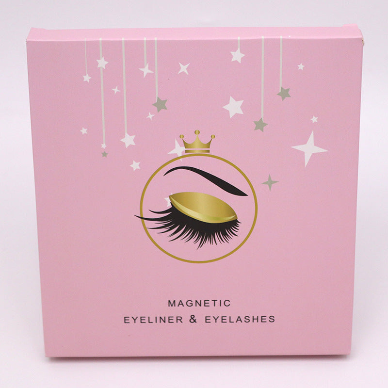 Ensemble de cils magnétiques et eye-liner longue durée, faux cils en vison imperméables, extension de cils réutilisables. (Magnetic Eyelashes Eyeliner Set Long Lasting False Mink Waterproof Eye Lashes Extension)