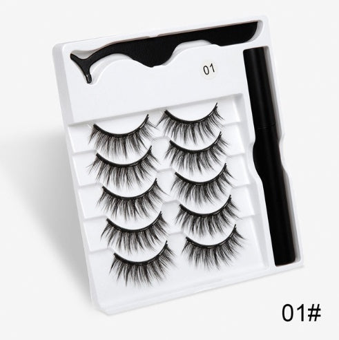 Faux cils avec des aimants à la mode (A Pair Of False Eyelashes With Magnets In Fashion)acc