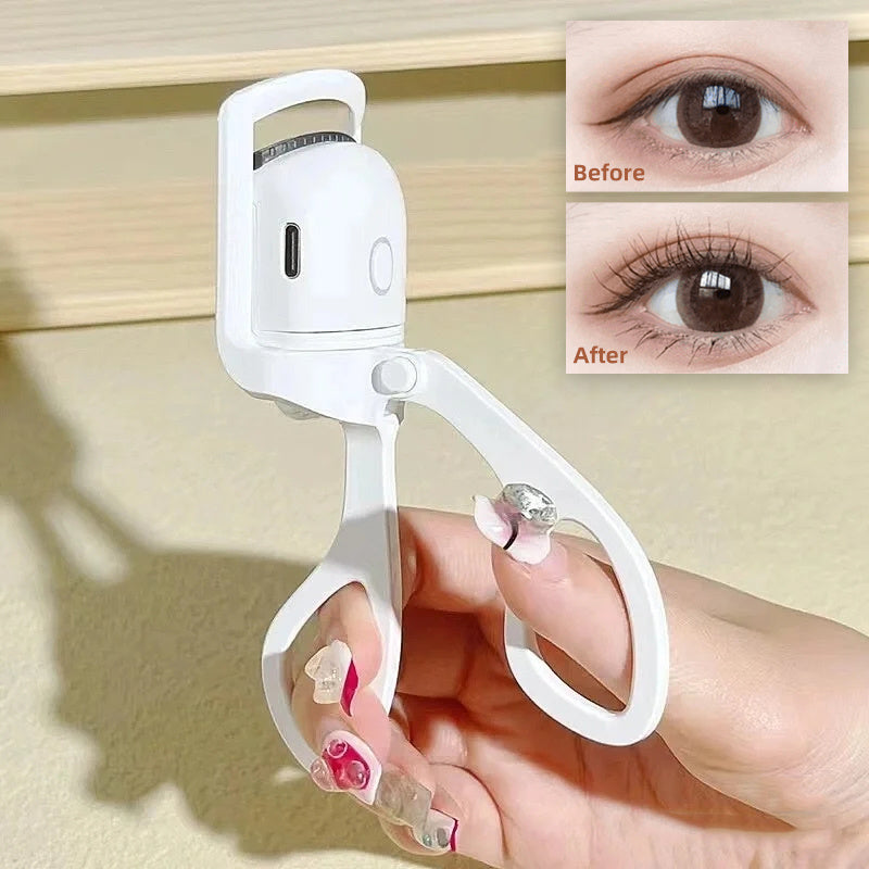 Recourbe-cils électrique portable chauffant pour les cils, boucles de cils longue durée. Recourbe-cils thermique, outils de maquillage, recourbe-cils chauffants(electric heated comb eye lash long lasting eyelashes curls )