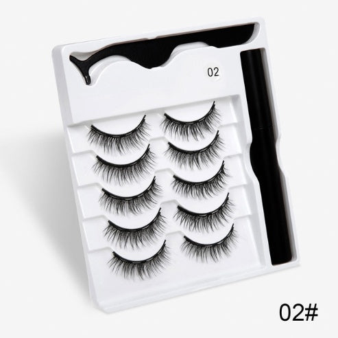 Faux cils avec des aimants à la mode (A Pair Of False Eyelashes With Magnets In Fashion)acc