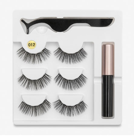 Faux cils avec des aimants à la mode (A Pair Of False Eyelashes With Magnets In Fashion)acc