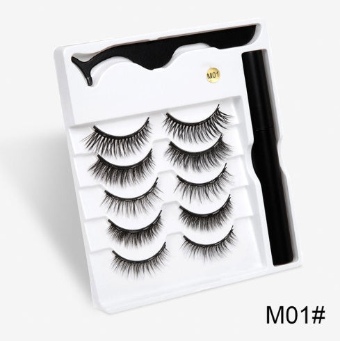 Faux cils avec des aimants à la mode (A Pair Of False Eyelashes With Magnets In Fashion)acc