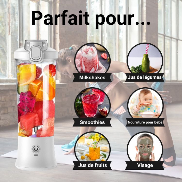 Le mixeur de poche VitaFusion pour smoothies et shakes délicieux