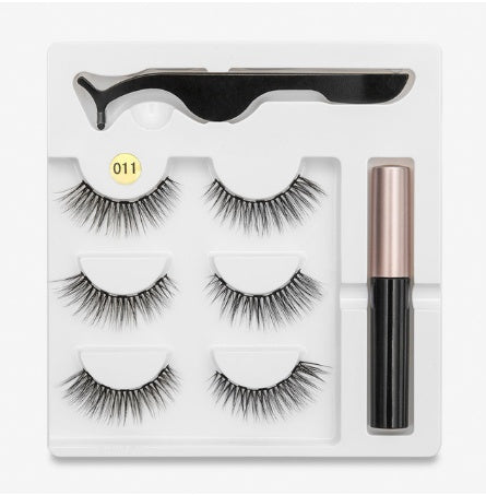 Faux cils avec des aimants à la mode (A Pair Of False Eyelashes With Magnets In Fashion)acc