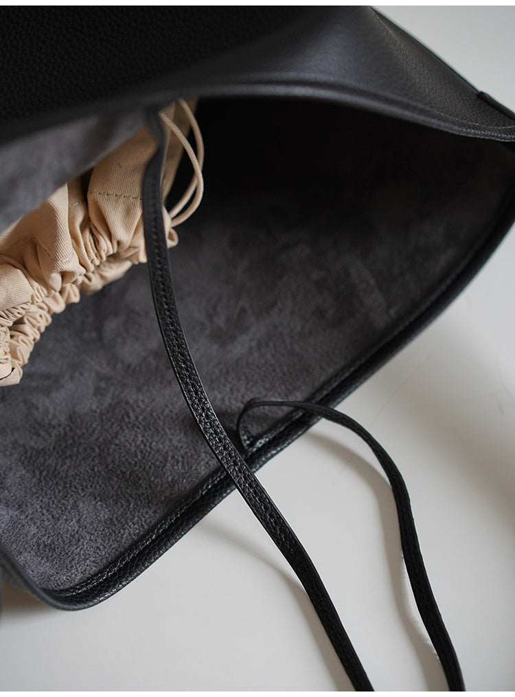 Sac seau de couleur unie,