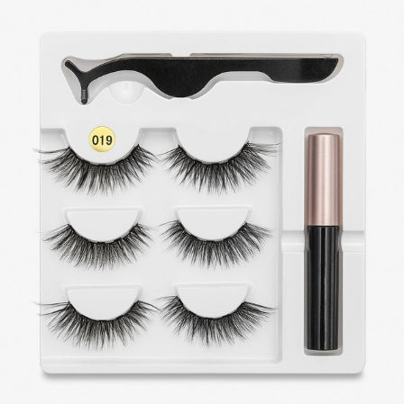 Faux cils avec des aimants à la mode (A Pair Of False Eyelashes With Magnets In Fashion)acc