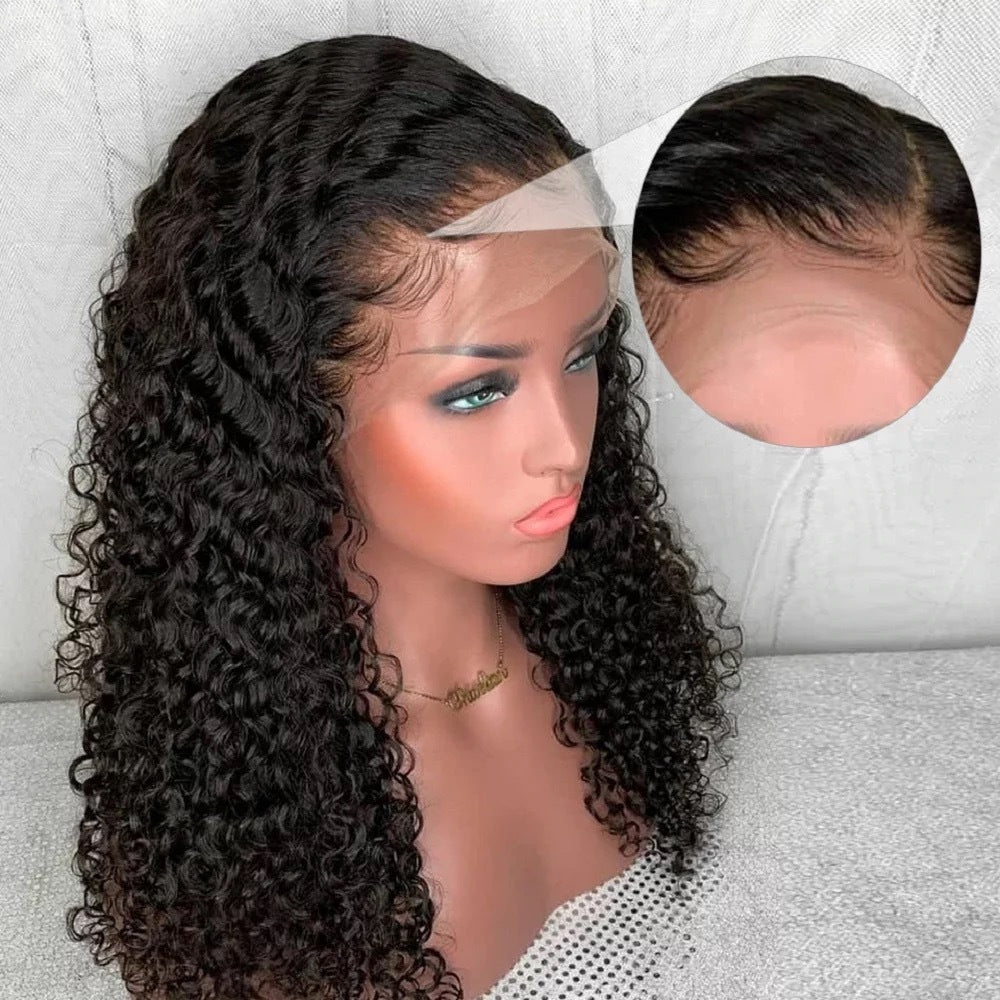 Perruque de cheveux raides